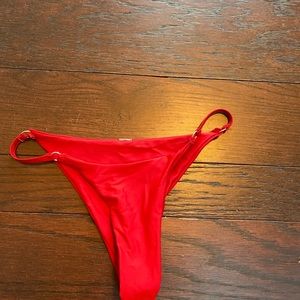 Red bathing suit bottom